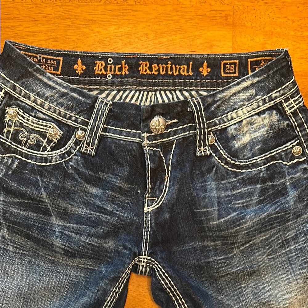 Rock Revival Dark Blue Bootcut Jeans